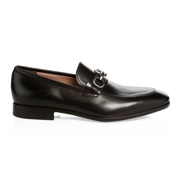 FERRAGAMO BENFORD GANCINI LEATHER LOAFERS - Picture 8 of 9
